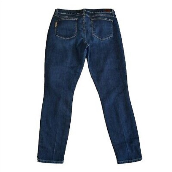 PAIGE Verdugo Ankle Skinny Jeans in Tami Dark Wash Mid-Rise Size 32 EUC - Picture 4 of 12